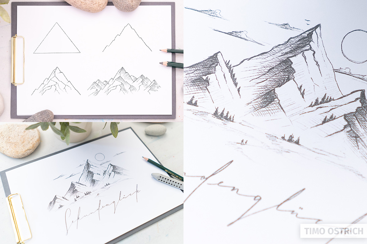 Mountain Drawing Images - Free Download on Freepik