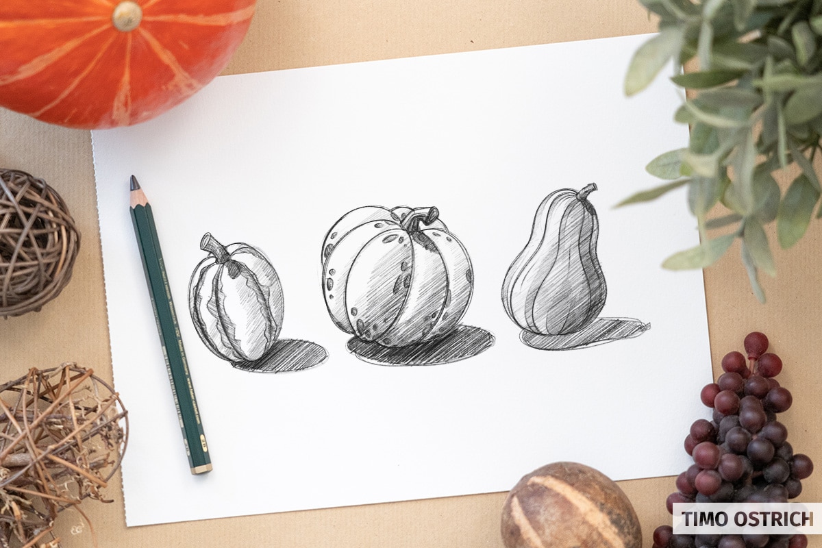 Cool Easy Pumpkin Drawings