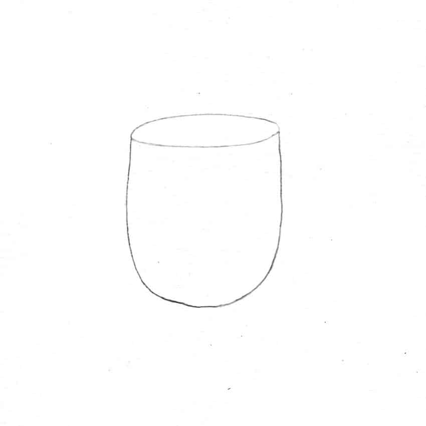 Drawing a cup-shape