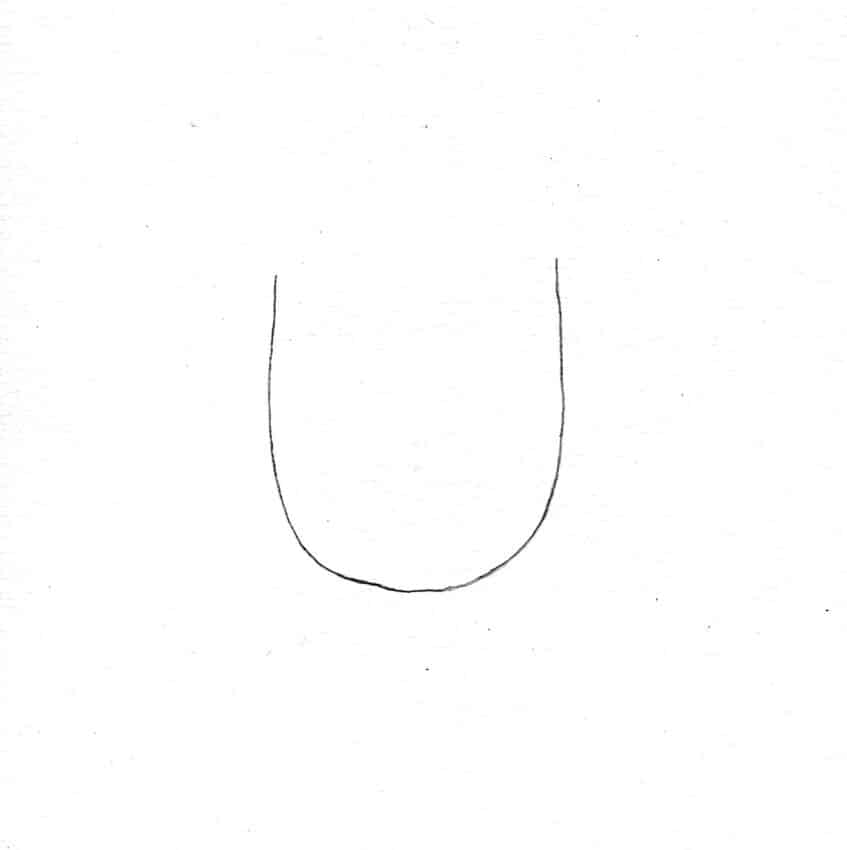 Draw a u-shape