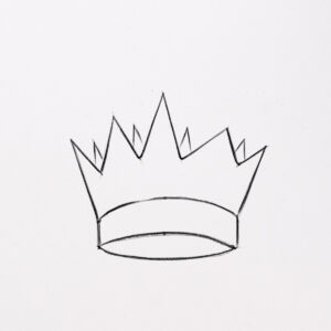 How to Draw a Crown (easy step by step) 👑