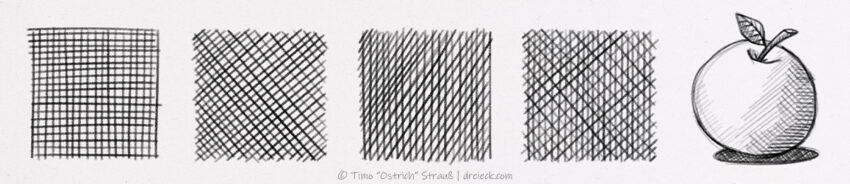 Half Hatching Pattern Hatching: Learn the most important drawing techniques right now