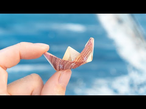 BOOT aus GELDSCHEIN falten | Klein &amp; hochwertig ⛵️