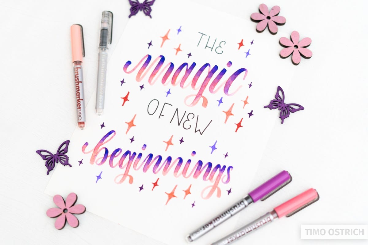 100+ Handlettering Sprüche zum Nachmachen (viele Themen!)